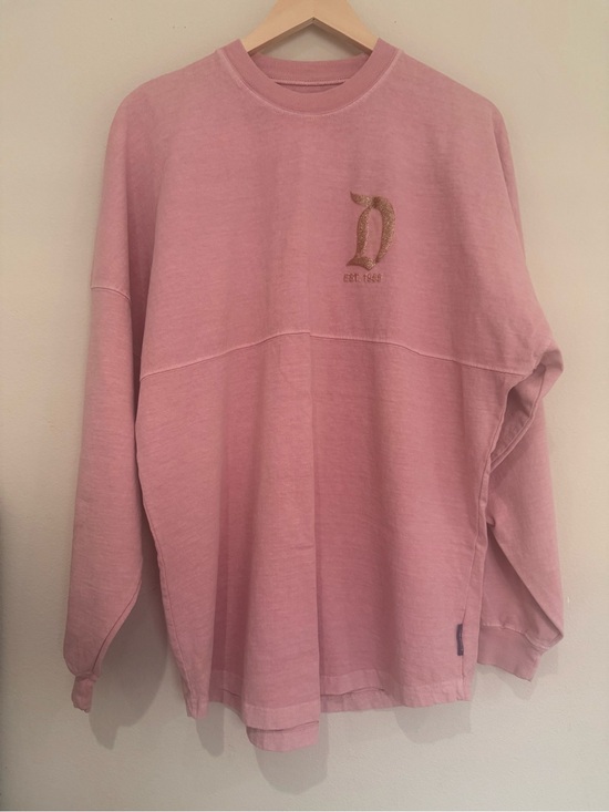 Disney Tops - Authentic Disneyland Sweatshirt Pink with Rose Gold Size Medium